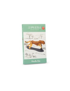 Puzle 3D Tout Autour Guepardo