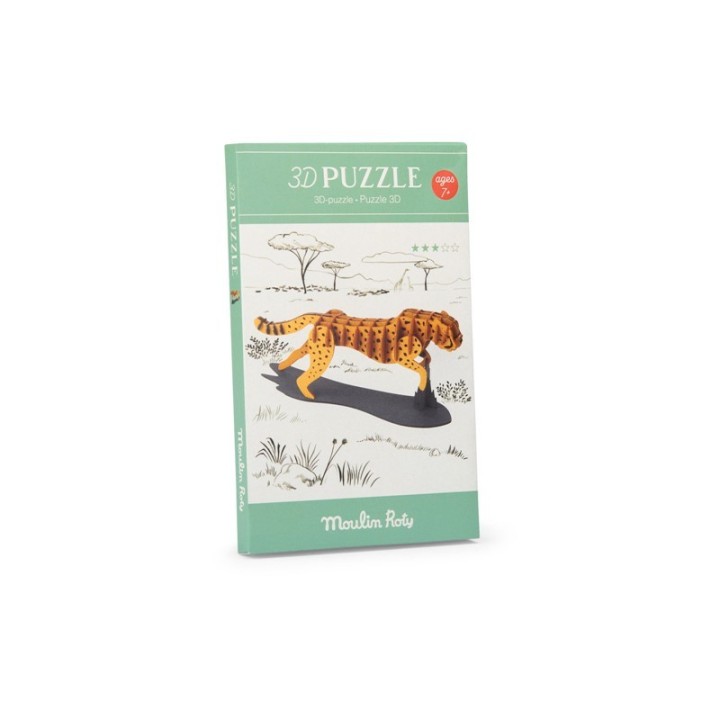 Puzle 3D Tout Autour Guepardo
