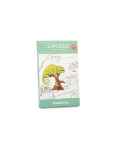 Puzle 3D Tout Autour Camaleón