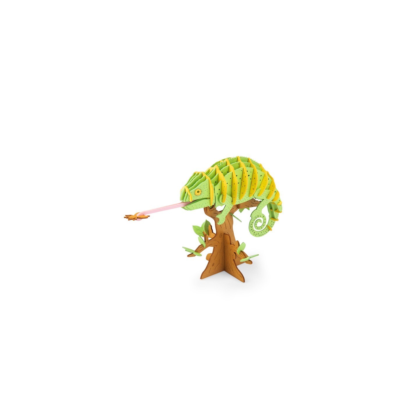 Puzle 3D Tout Autour Camaleón