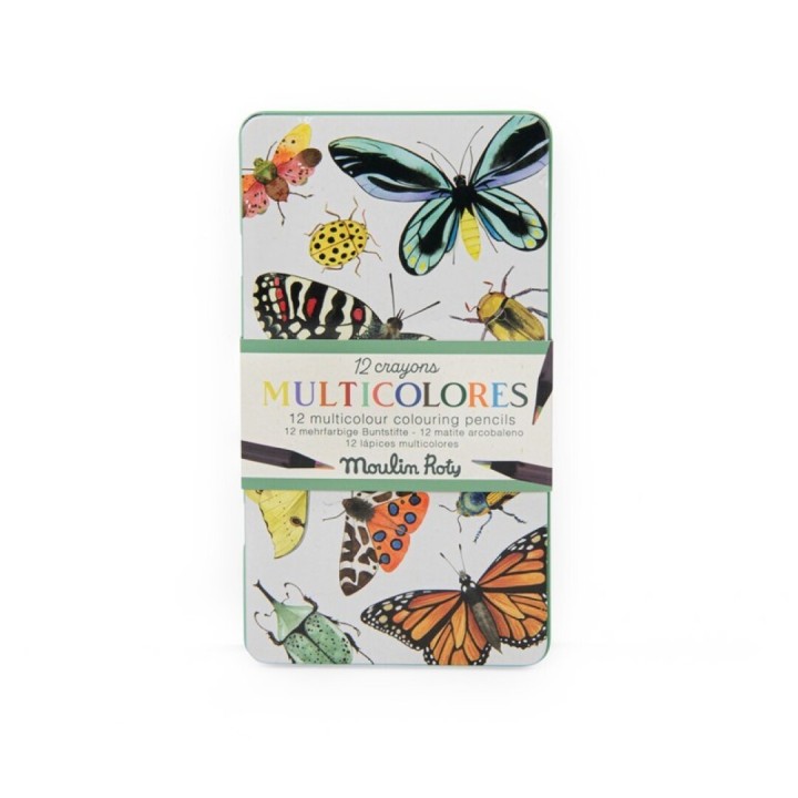 12 Lápices Multicolores Tout Autour