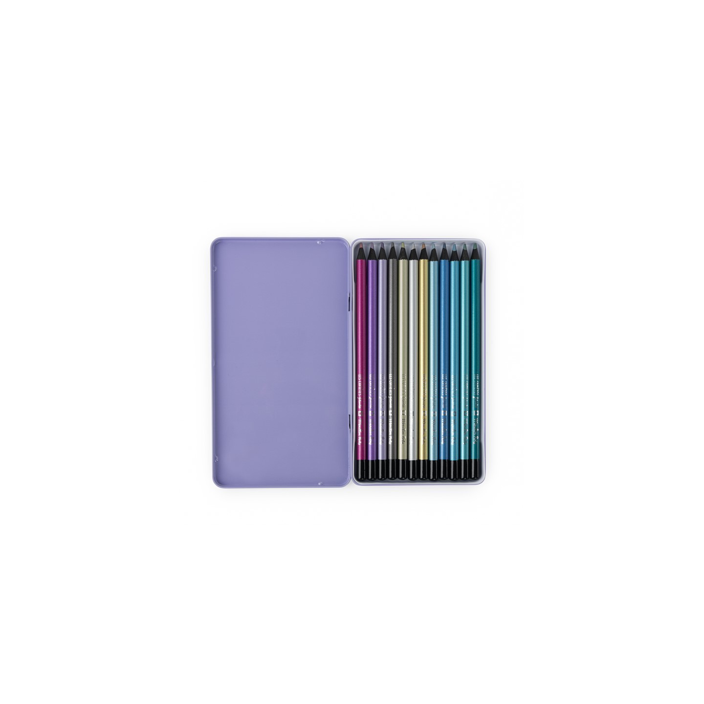 12 Lápices Colores Metalizados Cometes Filantes