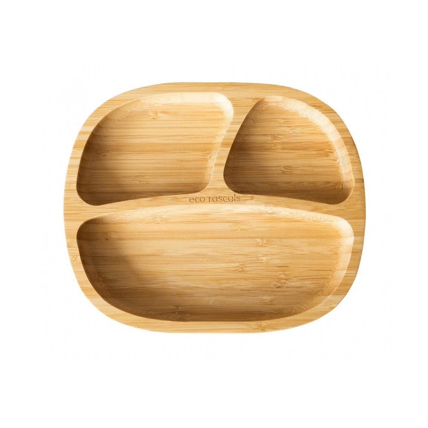 Plato Bambu con Ventosa Toddler Rosa Eco