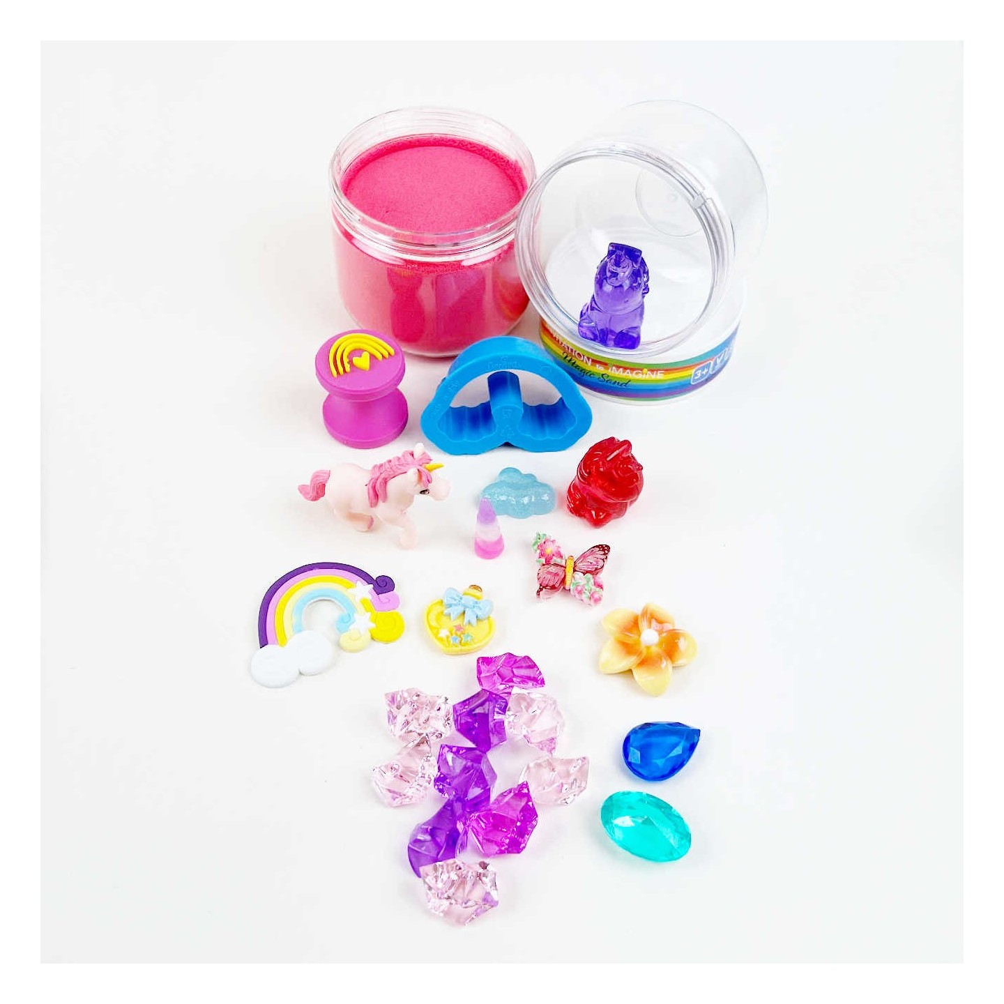 Magic Sand Unicorns & Rainbows Play Pot