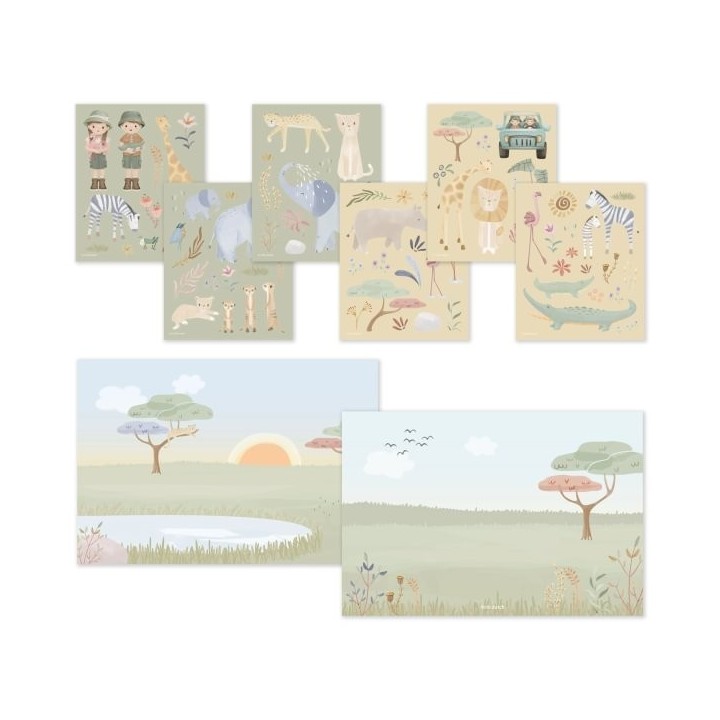 Libro de Pegatinas Safari Friends