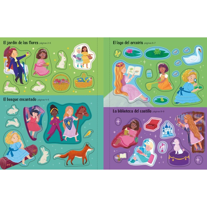 Mi primer libro de pegatinas - Brillos y destellos Princesas