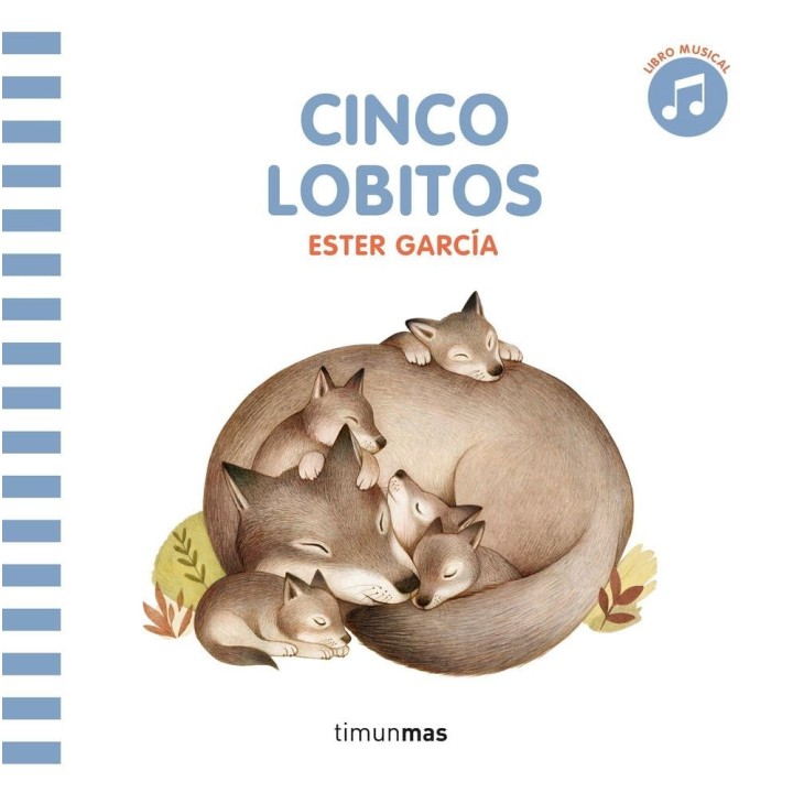 Cinco lobitos. Libro musical