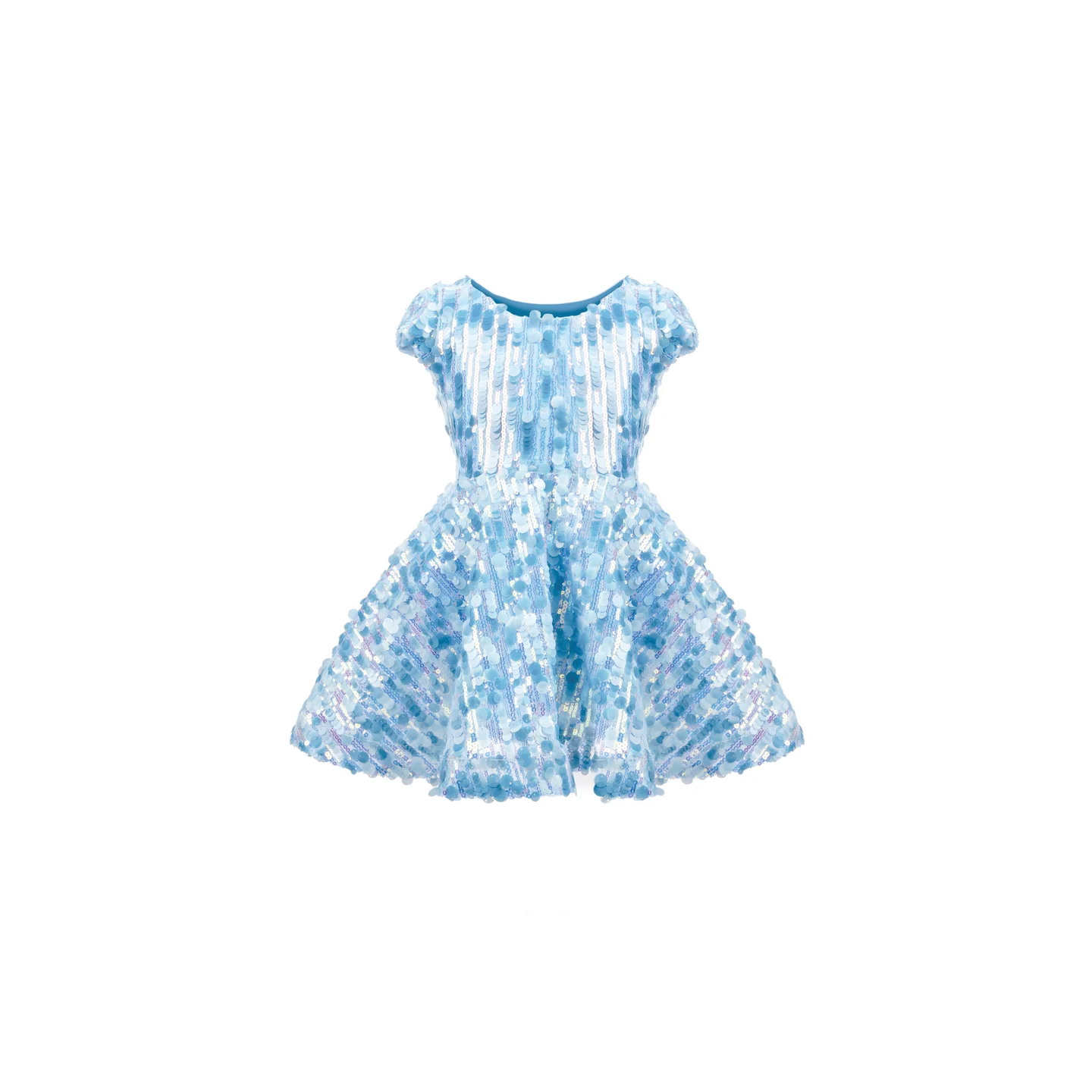 Vestido Sequins Concert Queen Azul