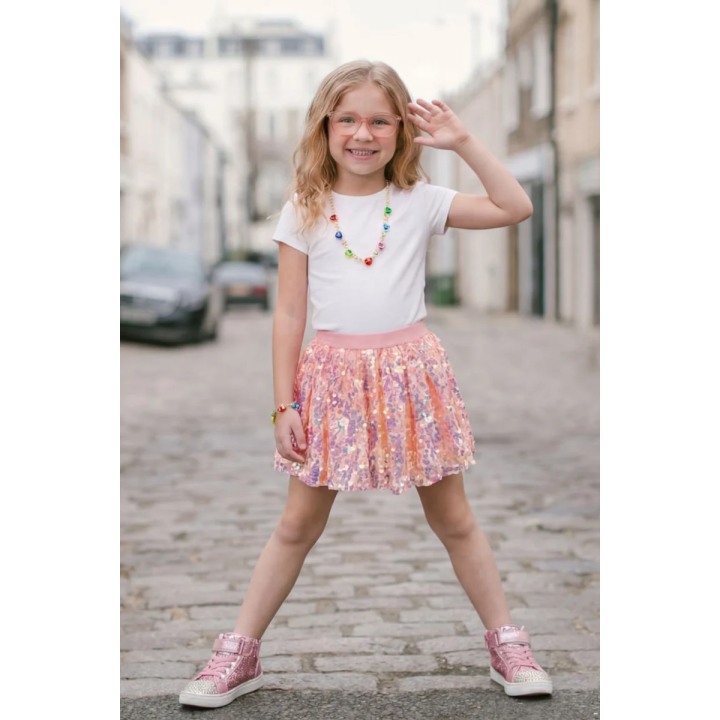 Falda Center Stage Rosa 4-6 Años