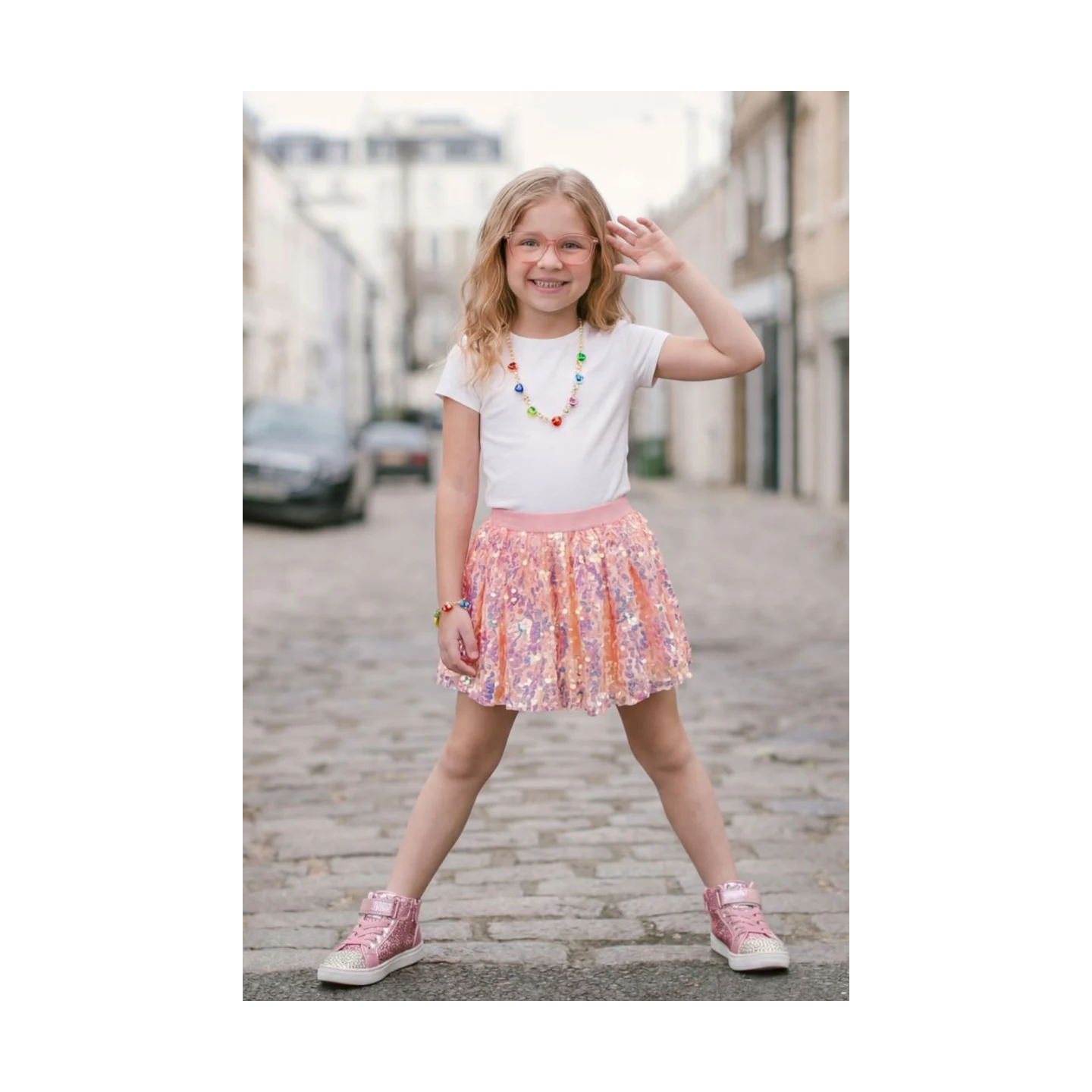 Falda Center Stage Rosa 4-6 Años