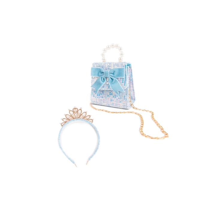 Set Bolso y Diadema The Mademoiselle Azul