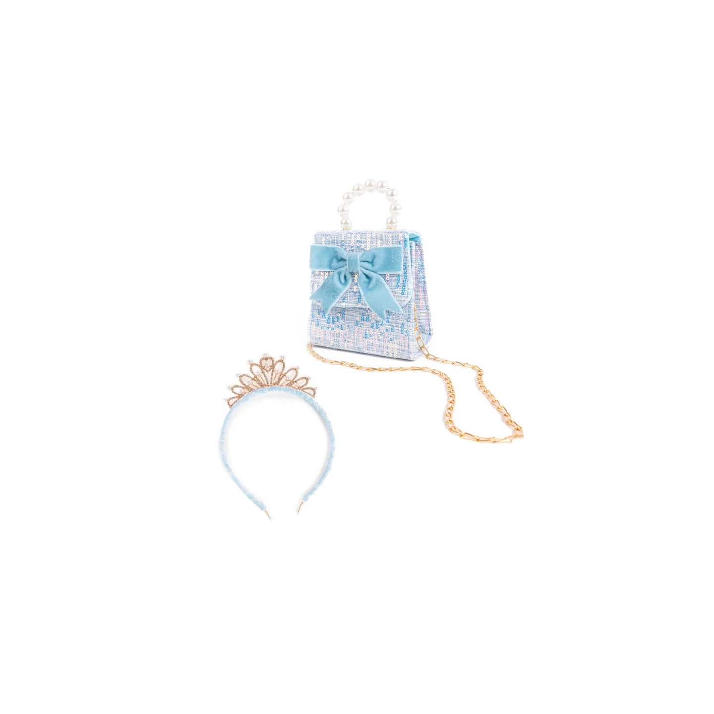 Set Bolso y Diadema The Mademoiselle Azul