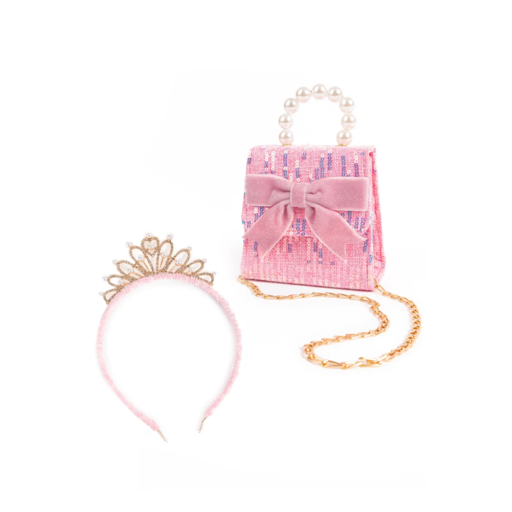 Set Bolso y Diadema The Mademoiselle Rosa