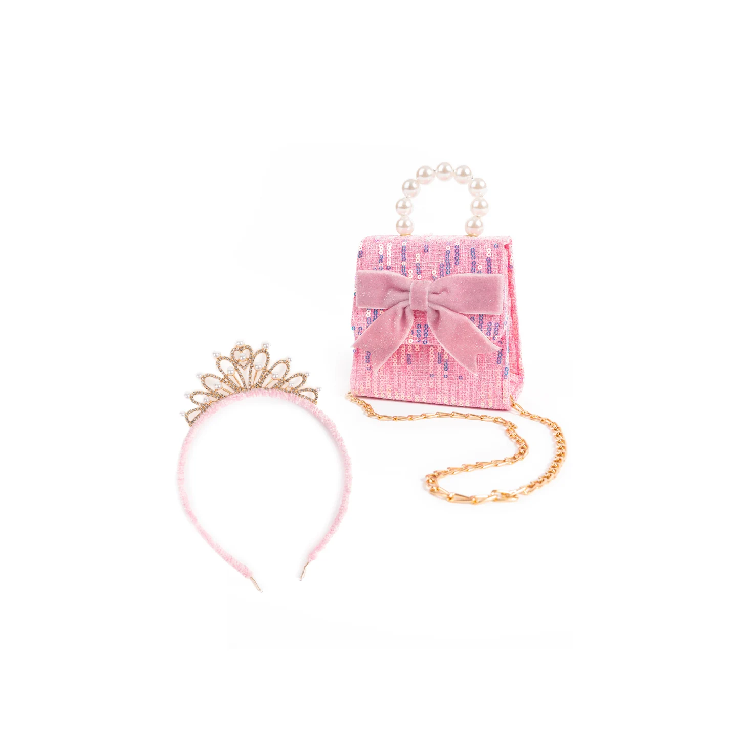 Set Bolso y Diadema The Mademoiselle Rosa