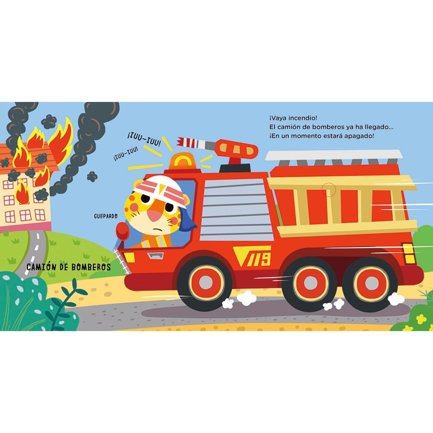 El sonido de los vehículos: Cuento con sonidos para bebés