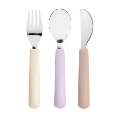 Set 3 Cubiertos con mango de silicona Cat