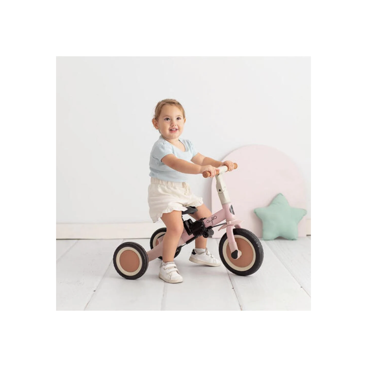 Triciclo Multifunción Gyro 5 en 1 Rosa