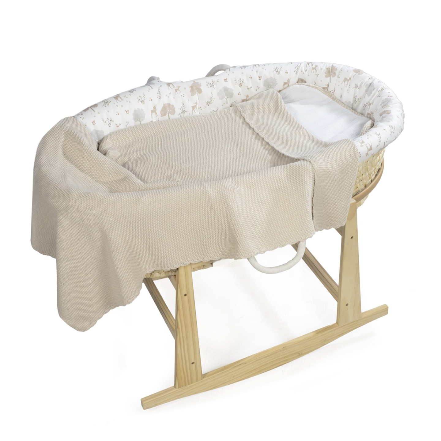 Manta Tricot Beige