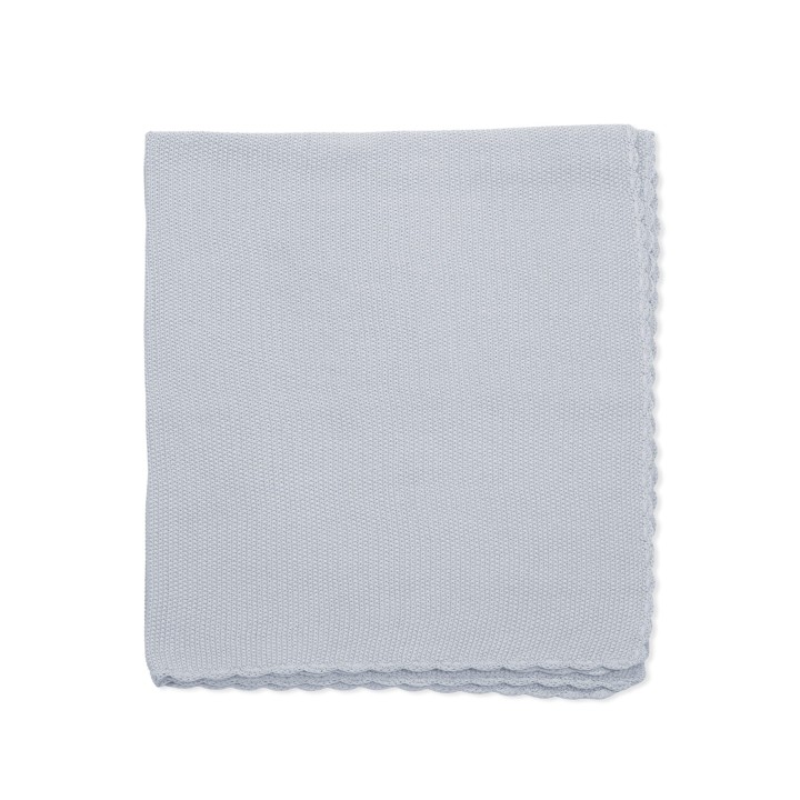 Manta Tricot Azul