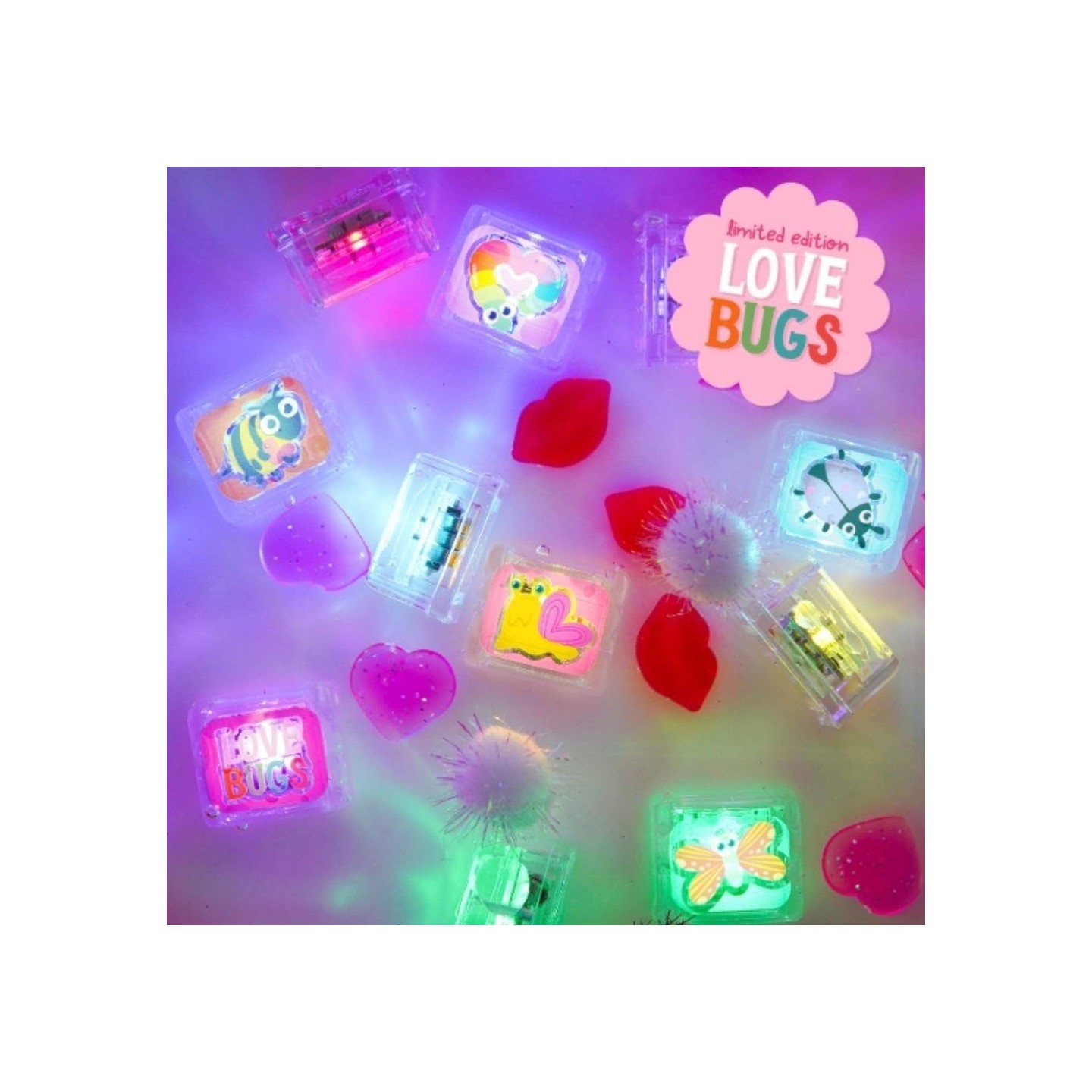 Set 6 cubos con luz Glo Pals Edición Limitada - Bichos