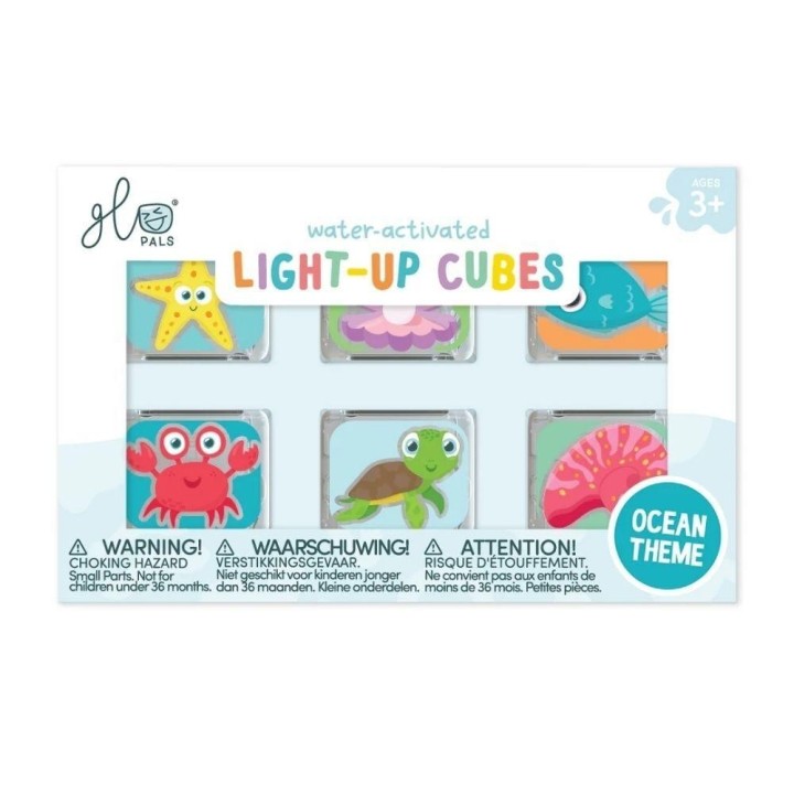 Set 6 cubos con luz Glo Pals Edición Limitada - Oceano