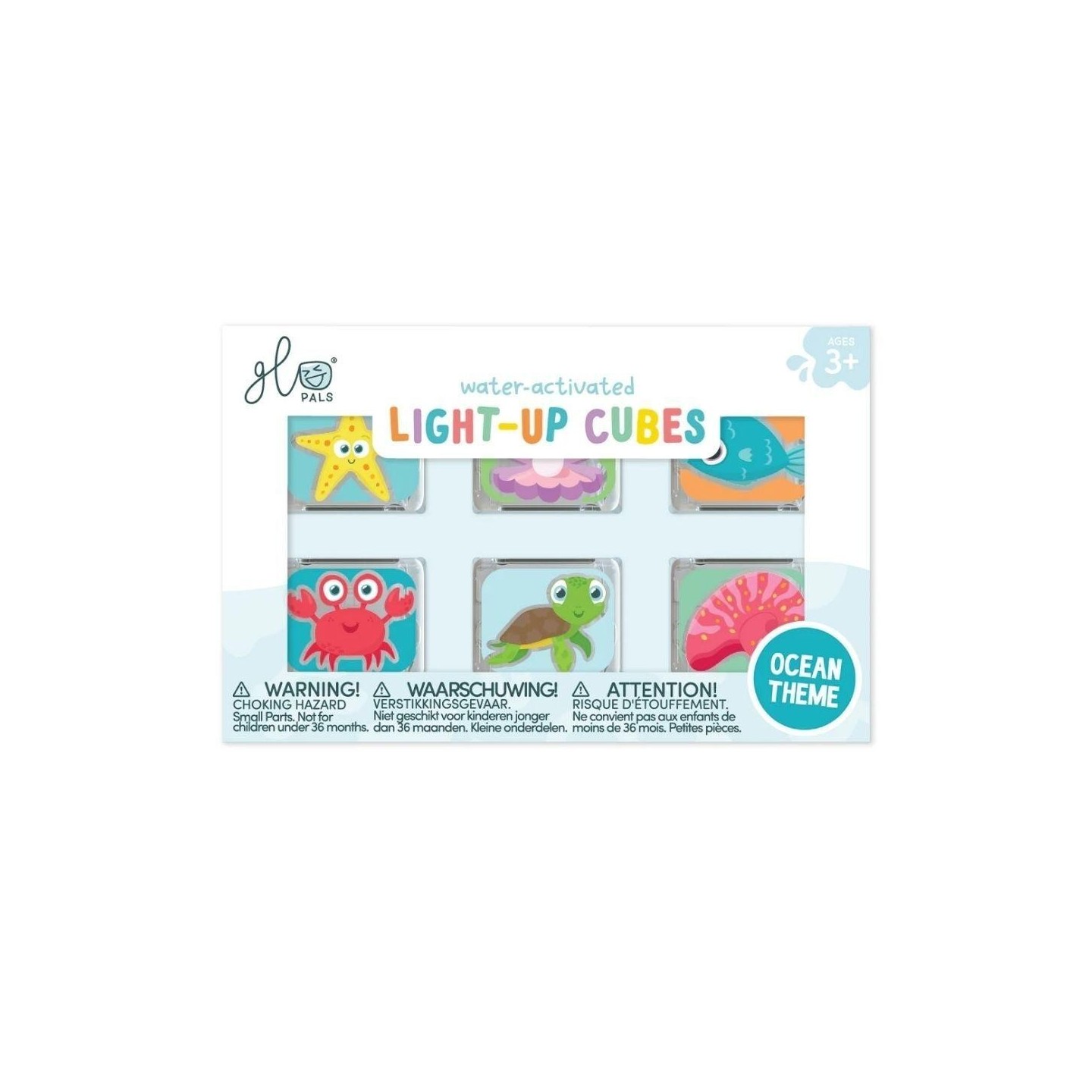 Set 6 cubos con luz Glo Pals Edición Limitada - Oceano