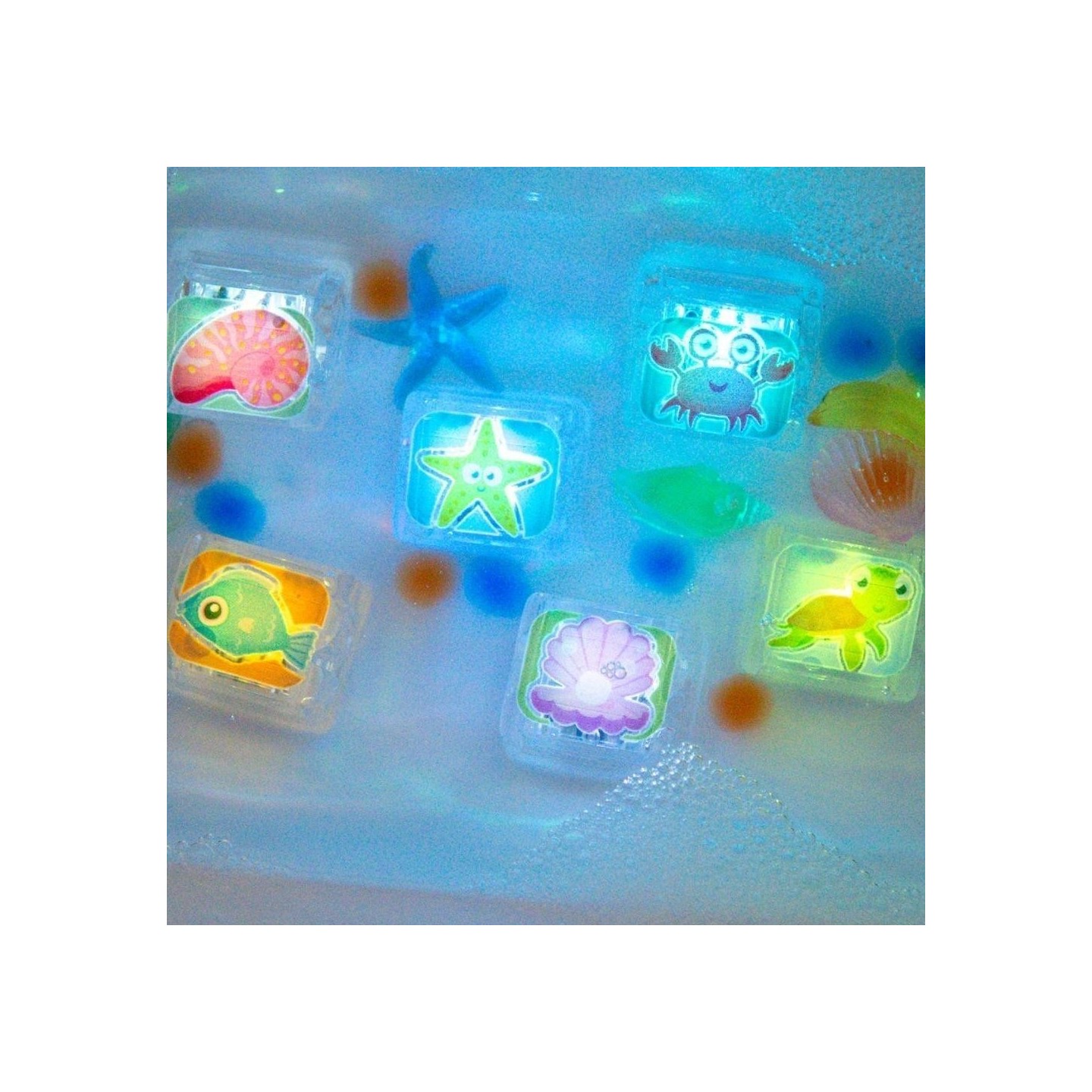 Set 6 cubos con luz Glo Pals Edición Limitada - Oceano