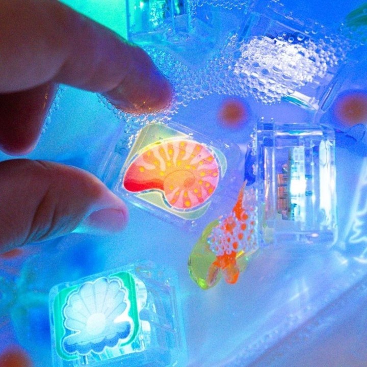 Set 6 cubos con luz Glo Pals Edición Limitada - Oceano