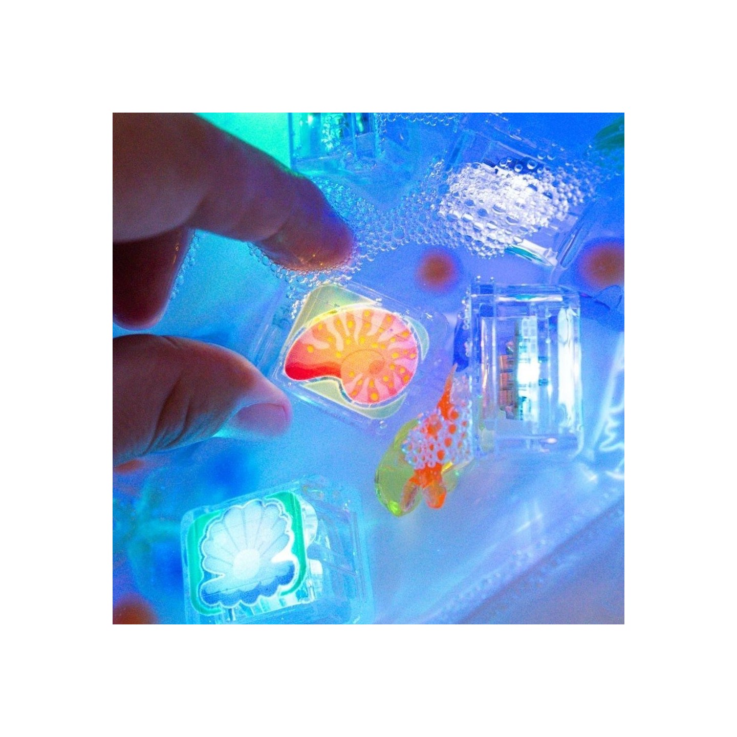 Set 6 cubos con luz Glo Pals Edición Limitada - Oceano
