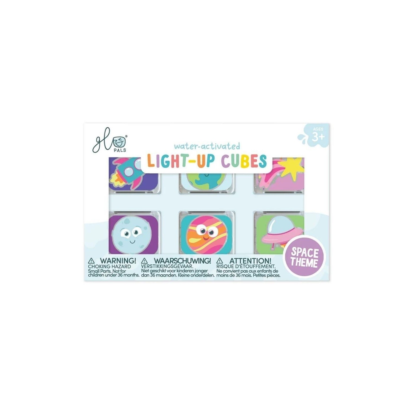 Set 6 cubos con luz Glo Pals Edición Limitada - Espacio