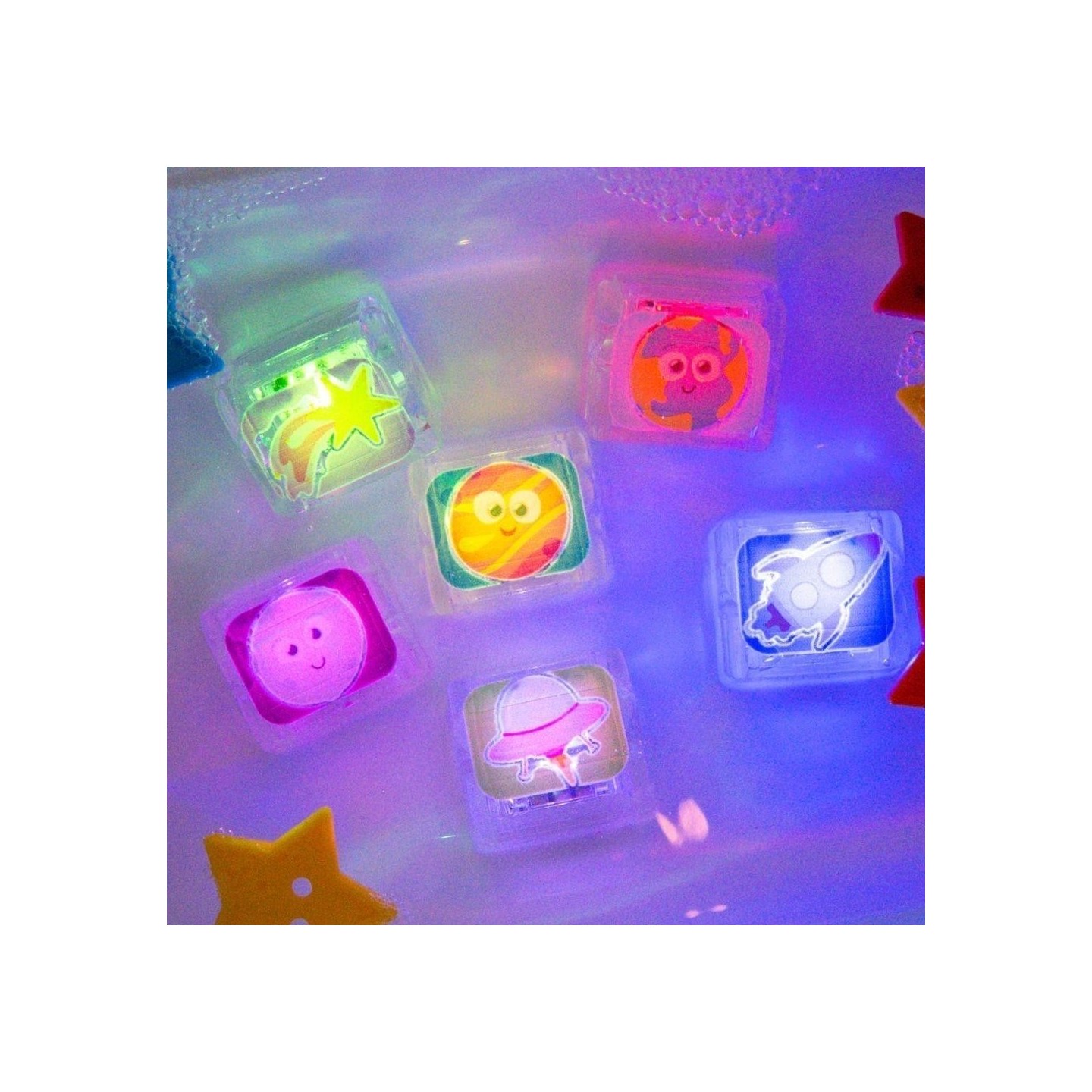 Set 6 cubos con luz Glo Pals Edición Limitada - Espacio