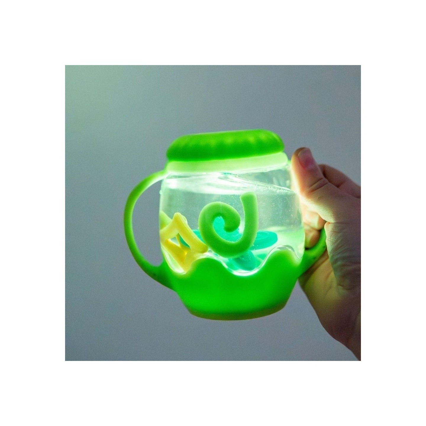 GloPals Mini Jarra Sensorial Verde + Relleno