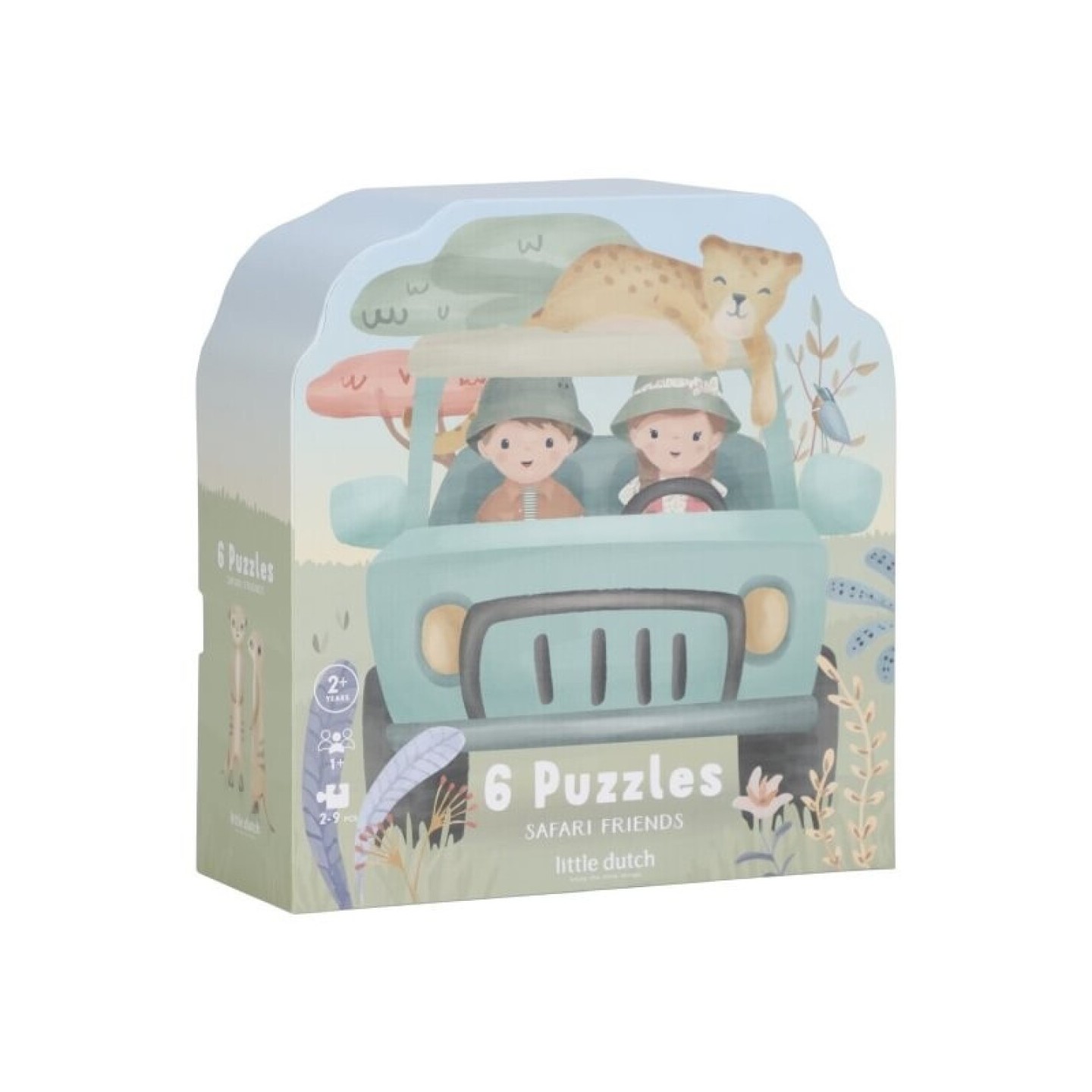 Puzle 6 en 1 Safari Friends