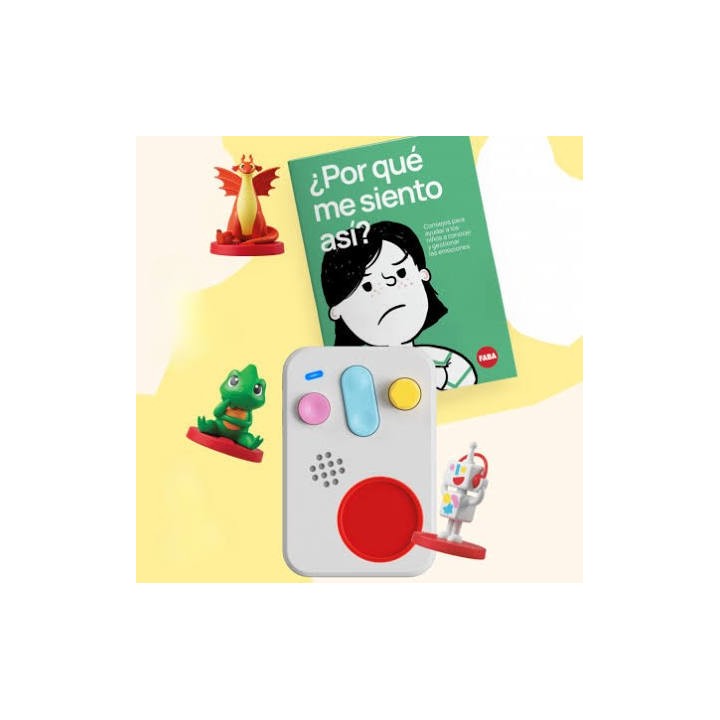 Cuentacuentos Faba Kit "Un Mundo de Emociones" Reproductor + 3 Personajes + Guia