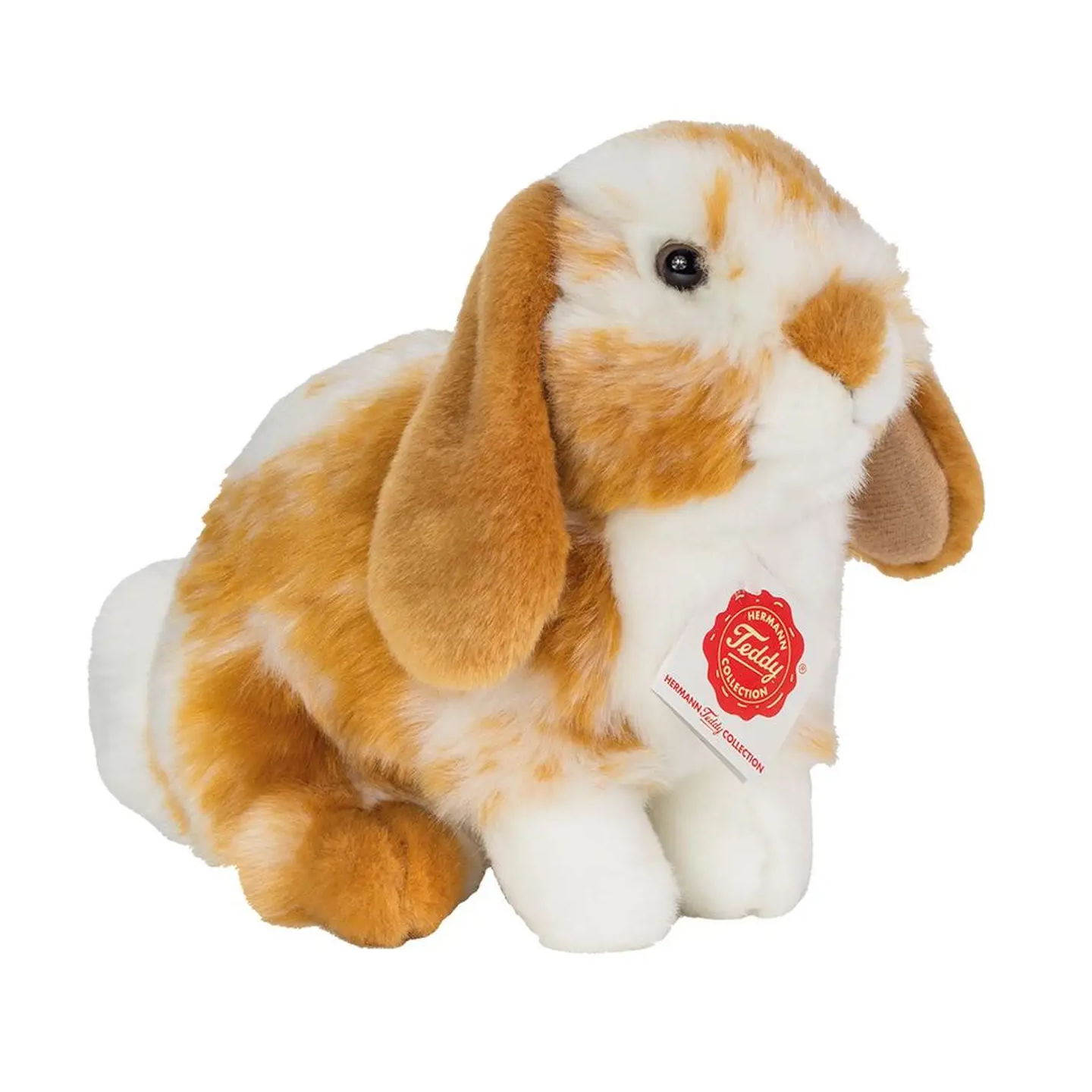 Peluche de Conejo Marron y Blanco 20 cm