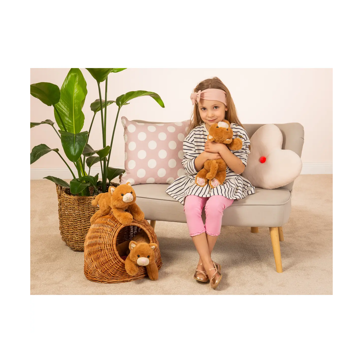 Peluche Gato Marron Kikki 35 cm
