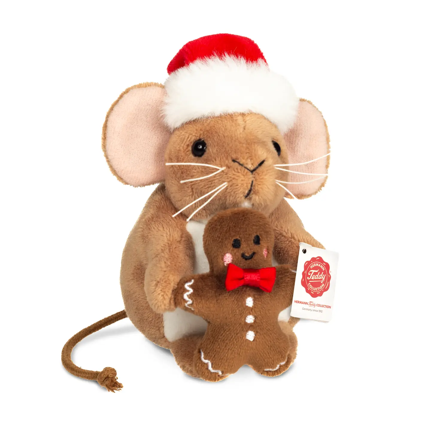 Peluche Ratoncito de Halloween con Muñeco de Jenjibre 11 cm