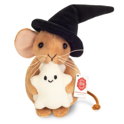 Peluche Ratoncito de Halloween con Fantasma 11 cm