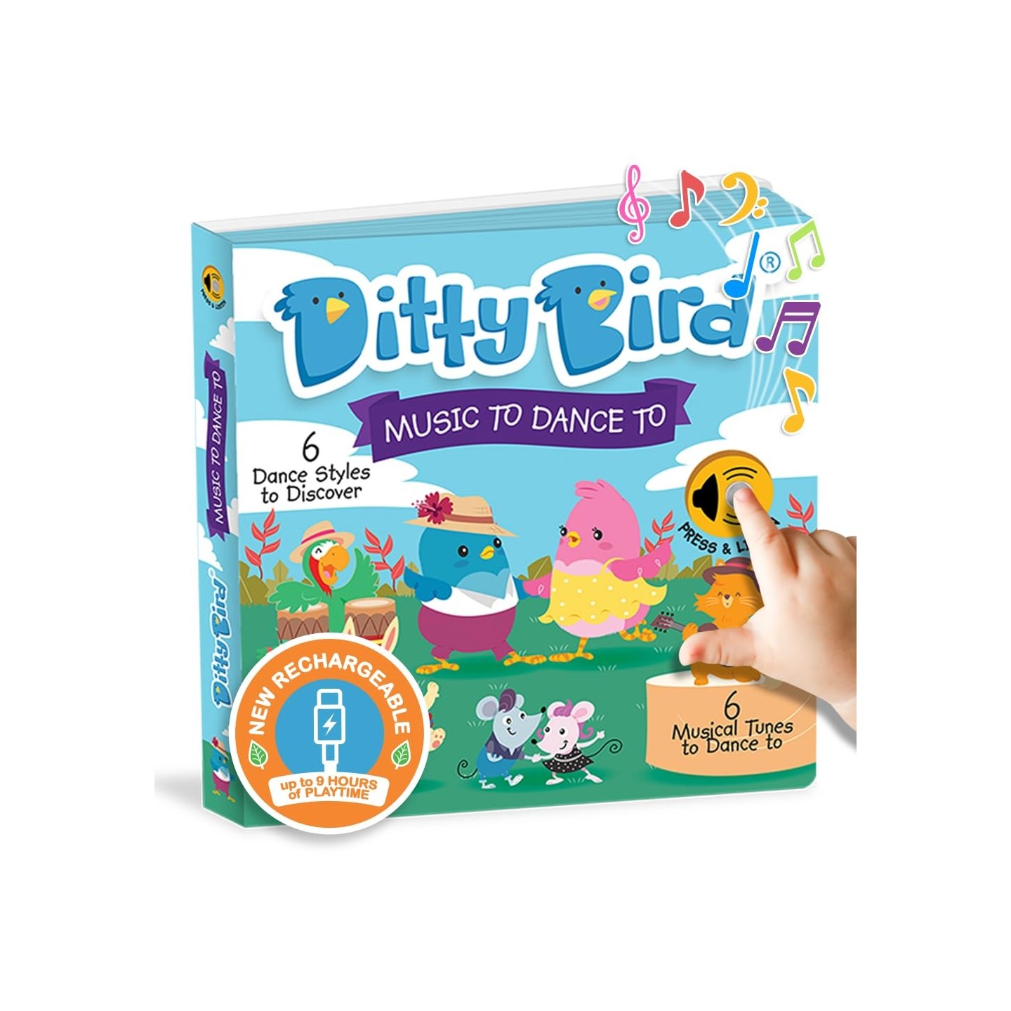 Libro Juego canta en Inglés Ditty Bird MUSIC TO DANCE