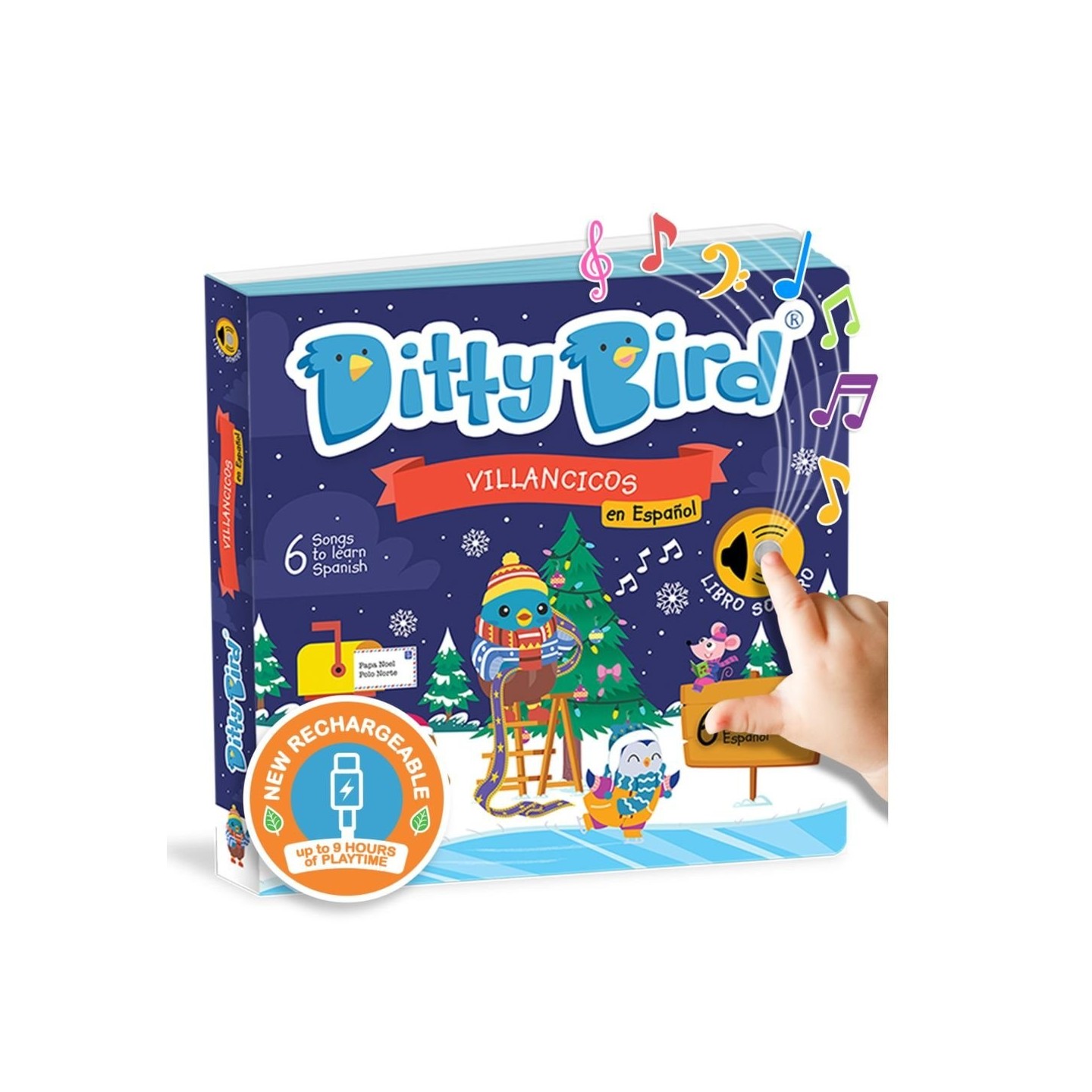 Libro Juego canta en Español Ditty Bird VILLANCICOS