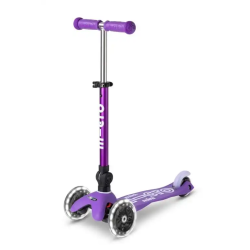 Patinete Mini Micro Deluxe LED Plegable Lila