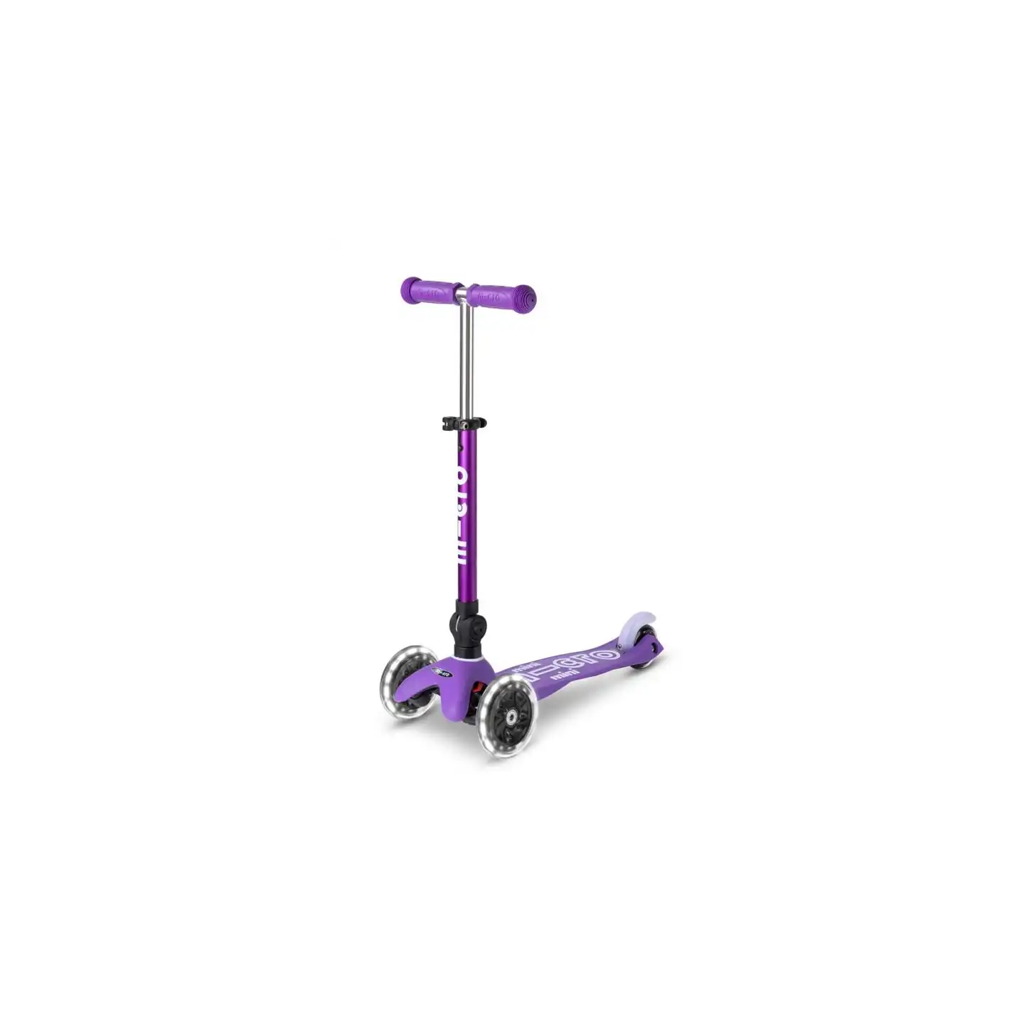 Patinete Mini Micro Deluxe LED Plegable Lila