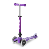 Patinete Mini Micro Deluxe LED Plegable Lila