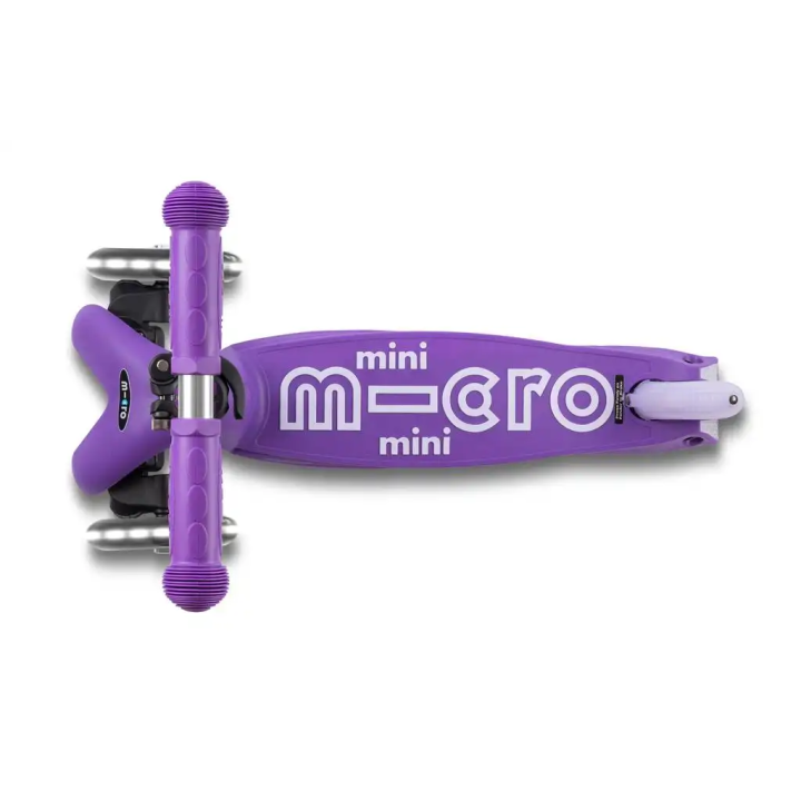 Patinete Mini Micro Deluxe LED Plegable Lila