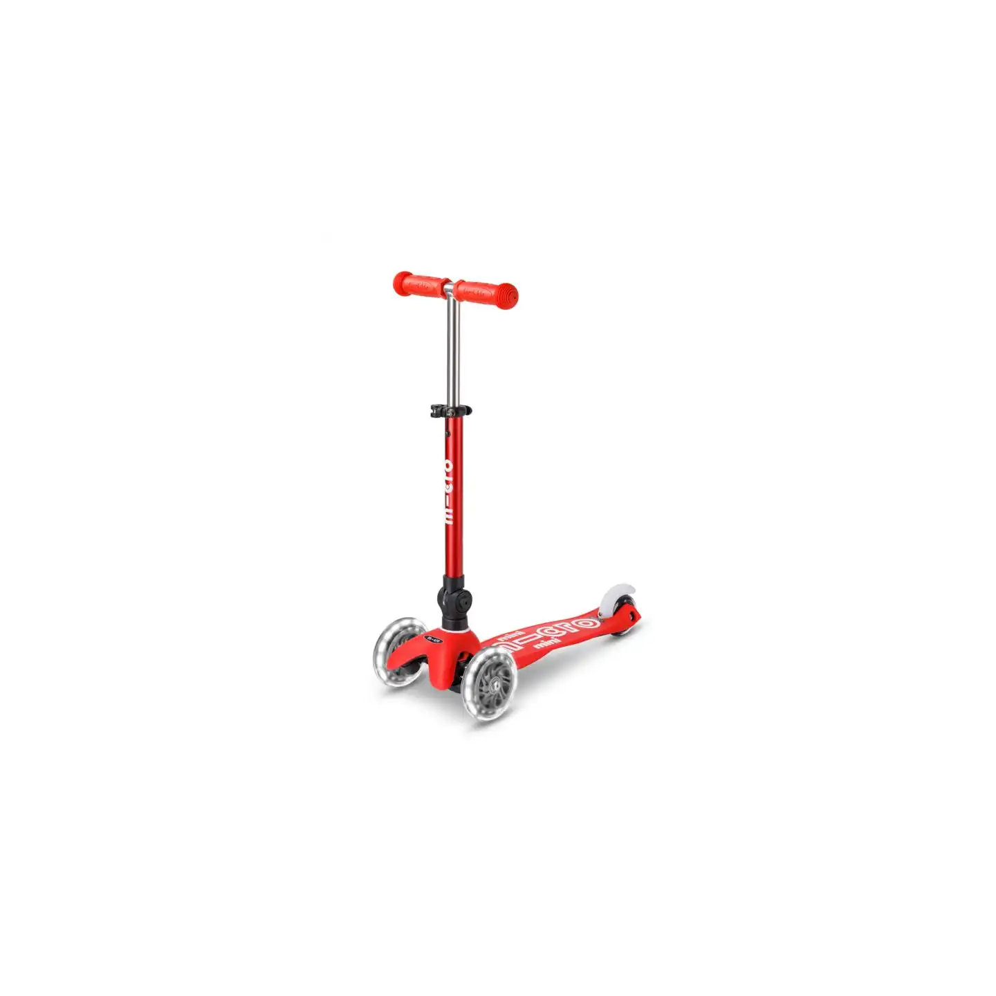 Patinete Mini Micro Deluxe LED Plegable Rojo