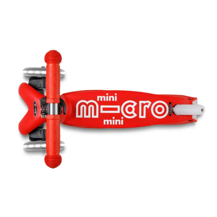 Patinete Mini Micro Deluxe LED Plegable Rojo