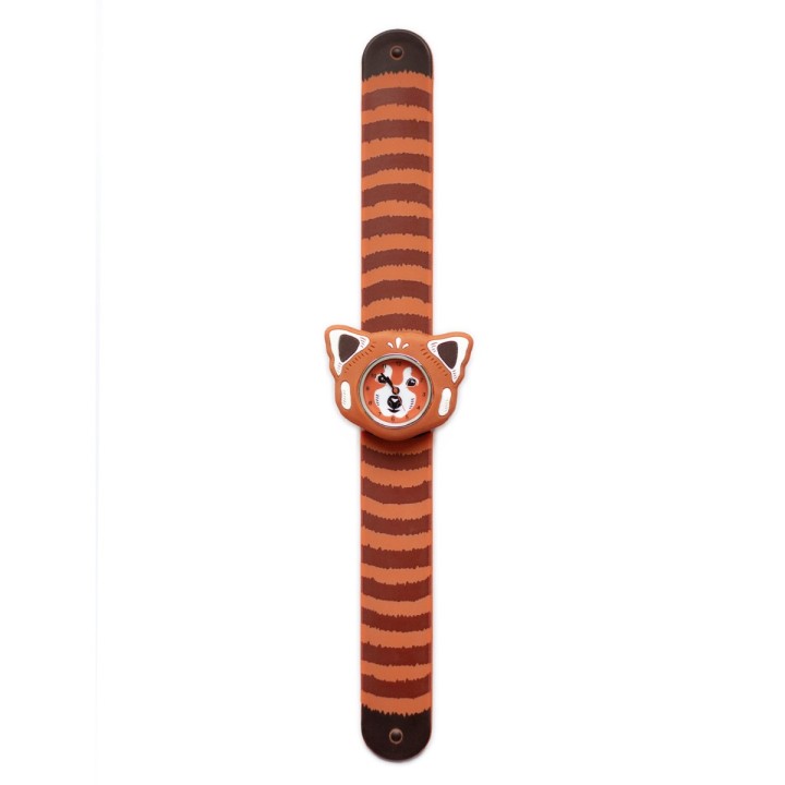 Reloj de pulsera Slap Panda Rojo