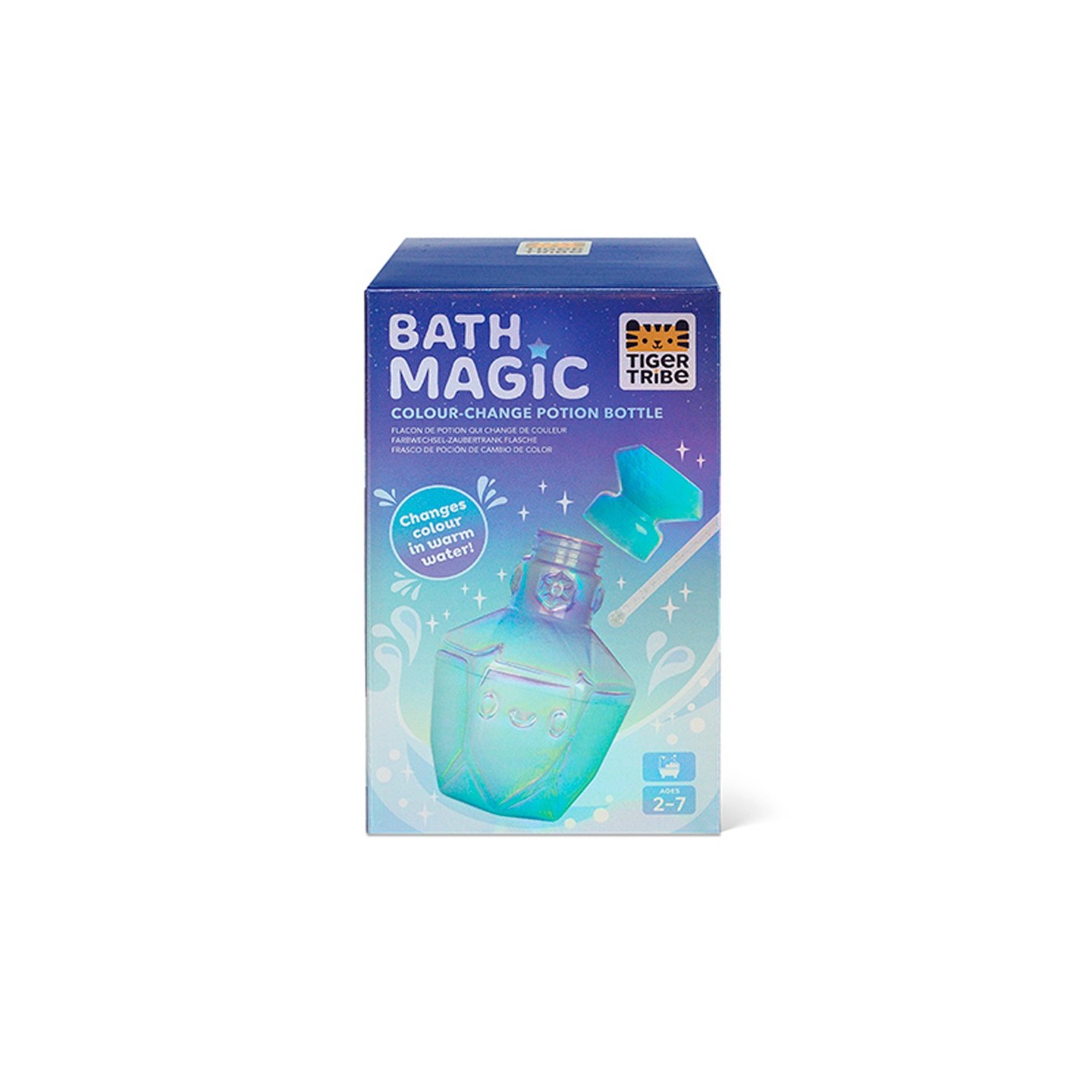 Botella mágica de pociones para el baño - Lila y Azul