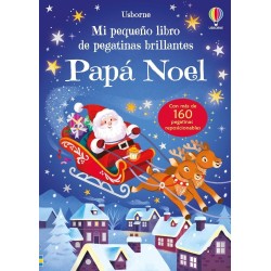 Mi pequeño libro de pegatinas brillantes - Papá Noel