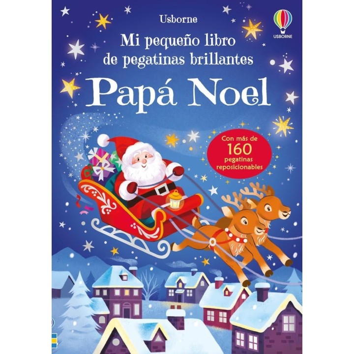 Mi pequeño libro de pegatinas brillantes - Papá Noel